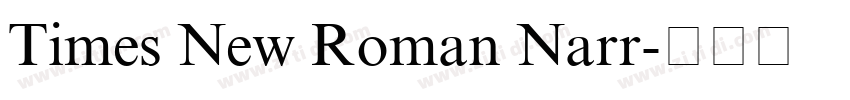 Times New Roman Narr字体转换